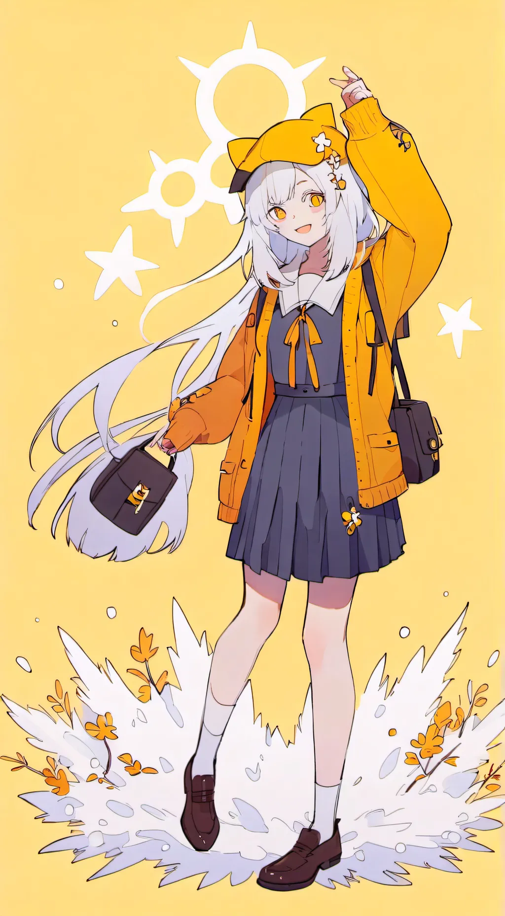 ai character: Augest  background