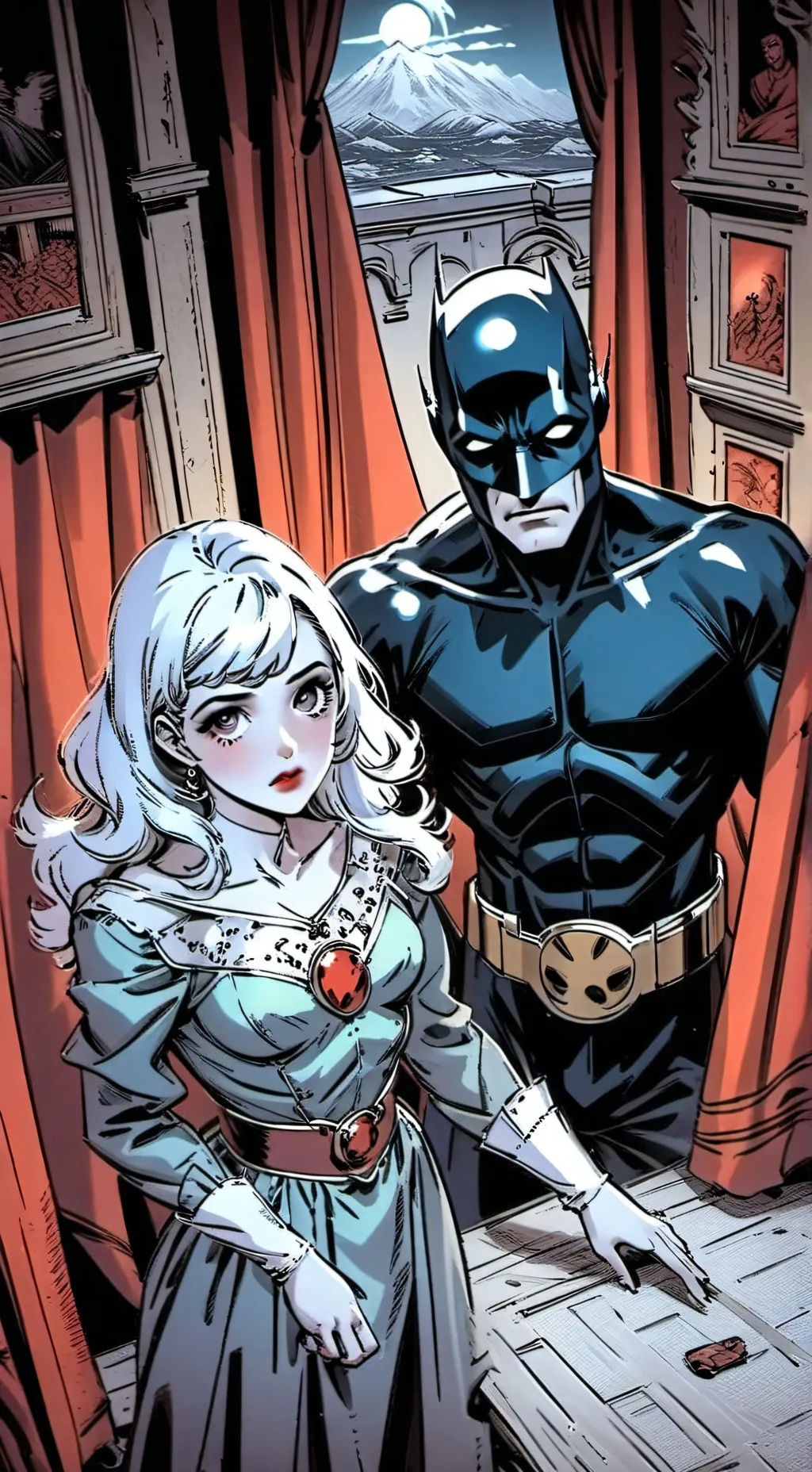 ai character: Bat man background