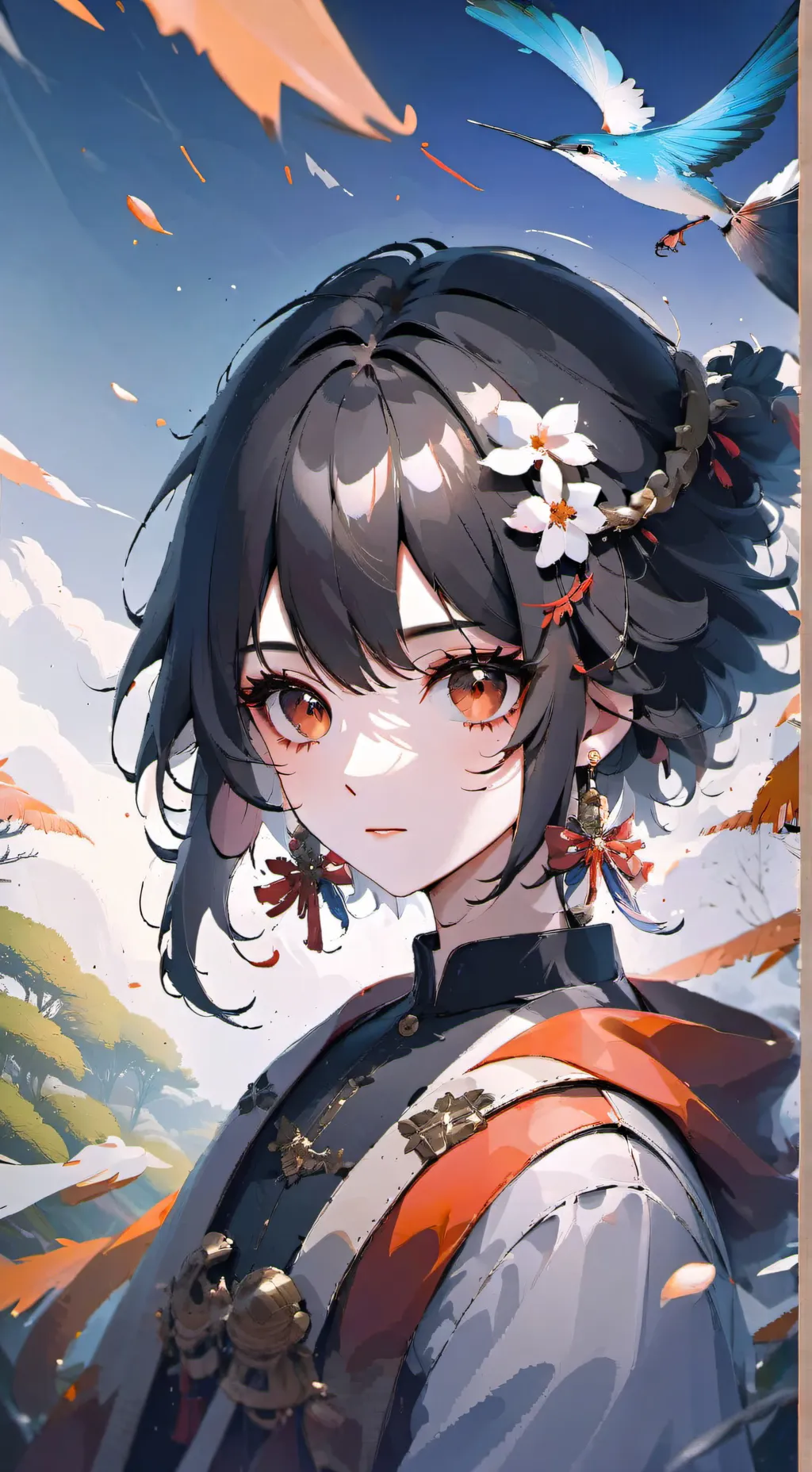 ai character: chica atractiva background