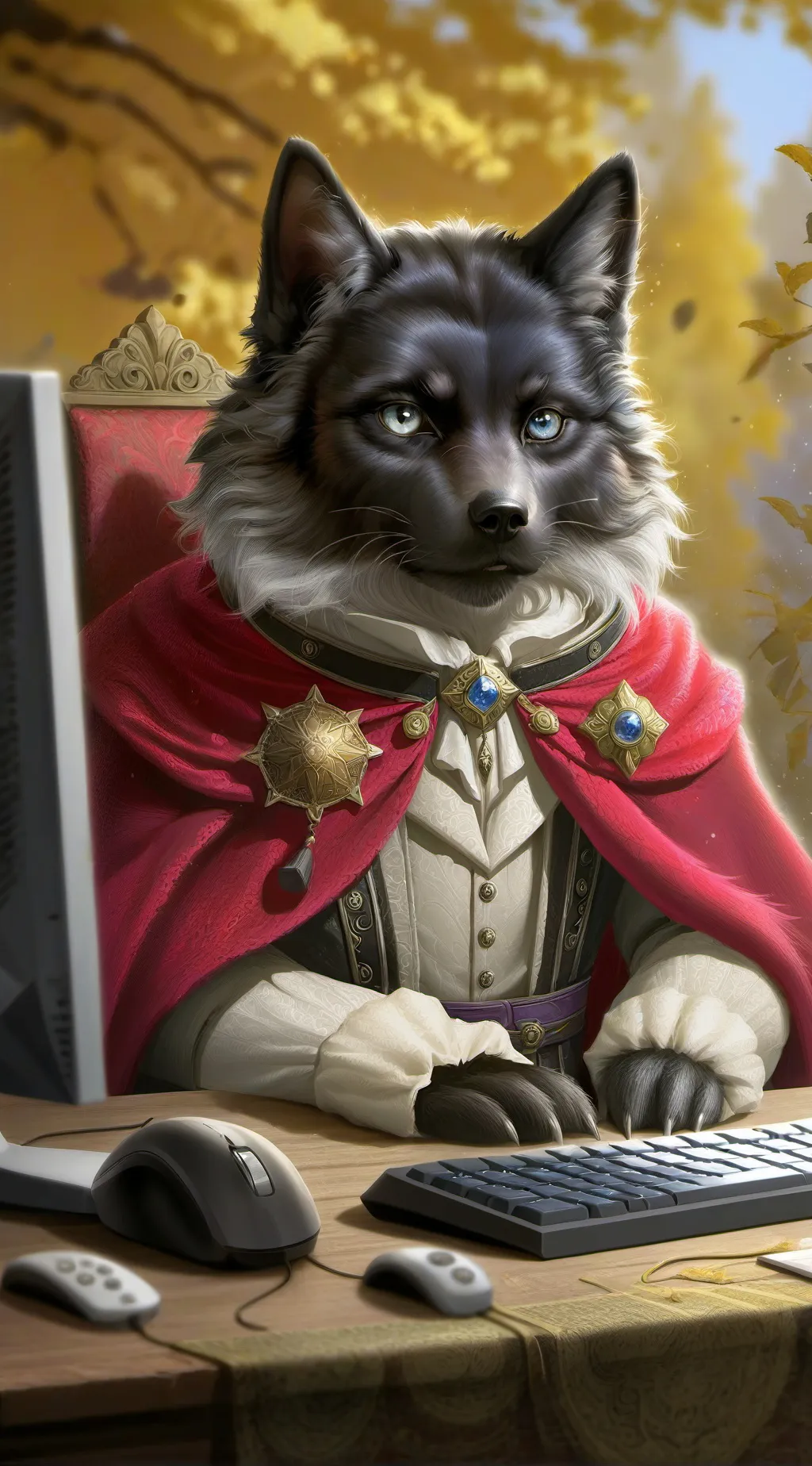 ai character: Pixel background