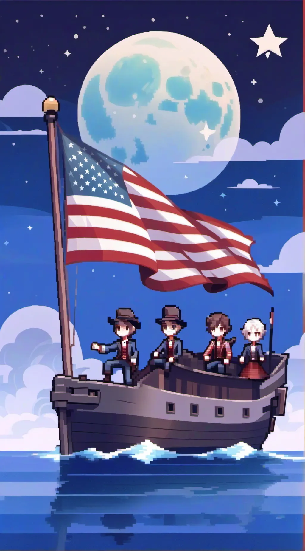 ai character: America  background