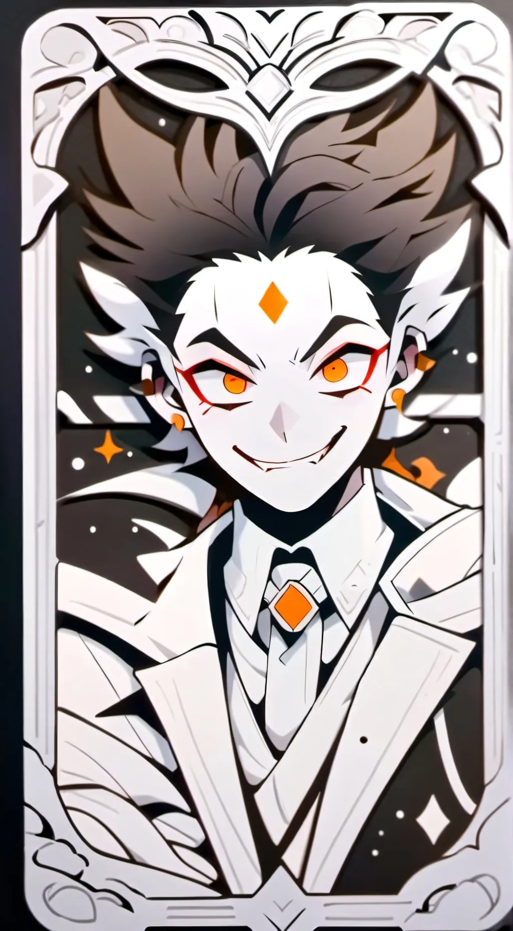 ai character: Harlequin background