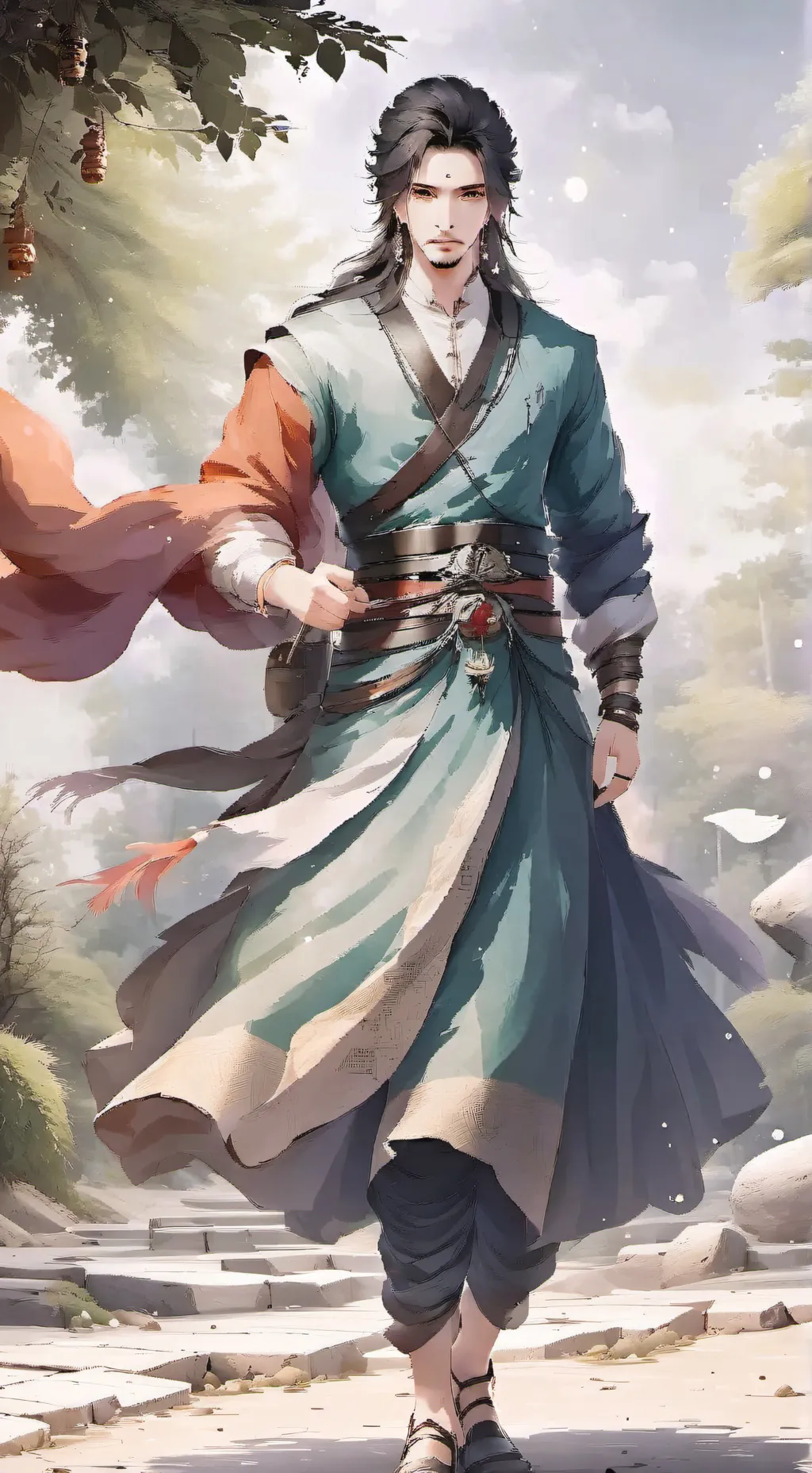 ai character: Amir but România  background