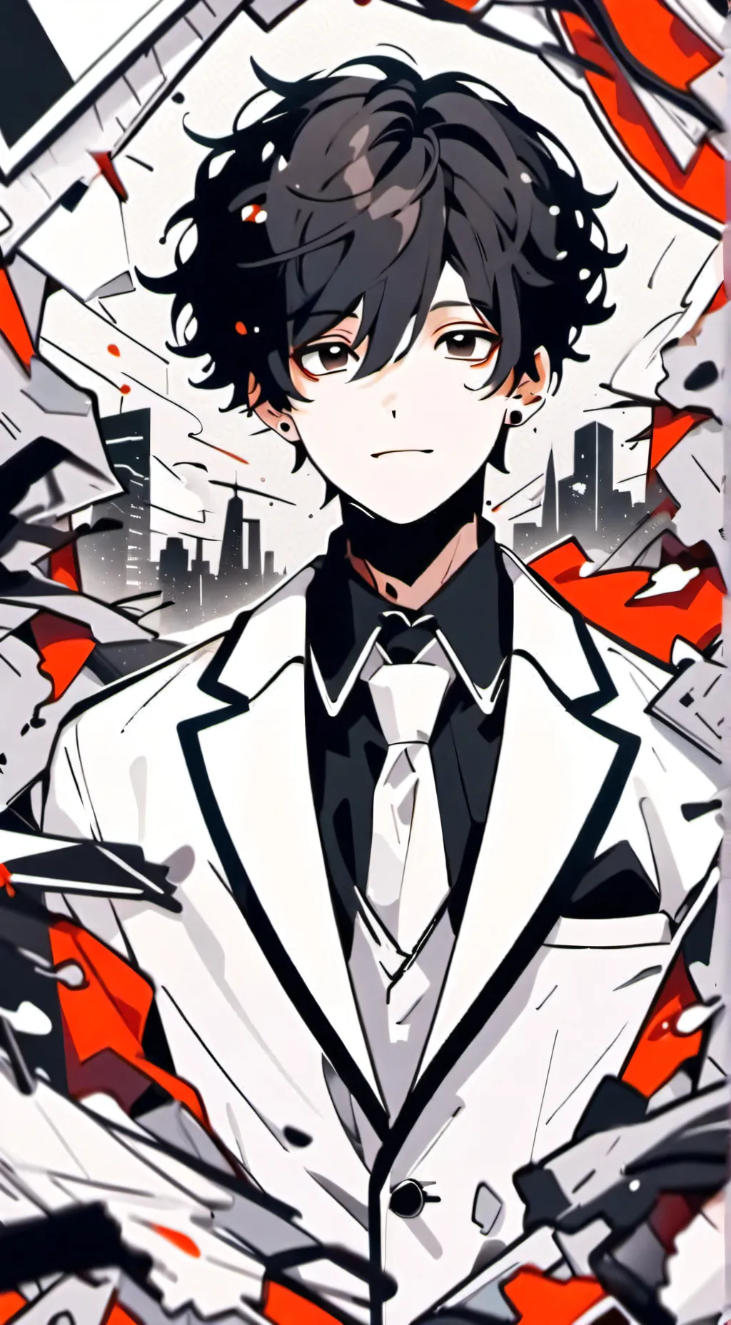 ai character: Regulus Black background