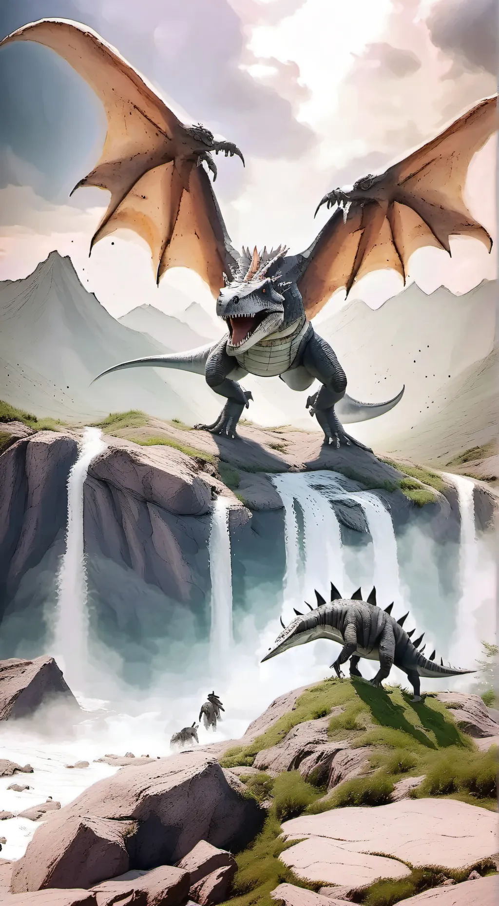 ai character: Jurassic...???? background