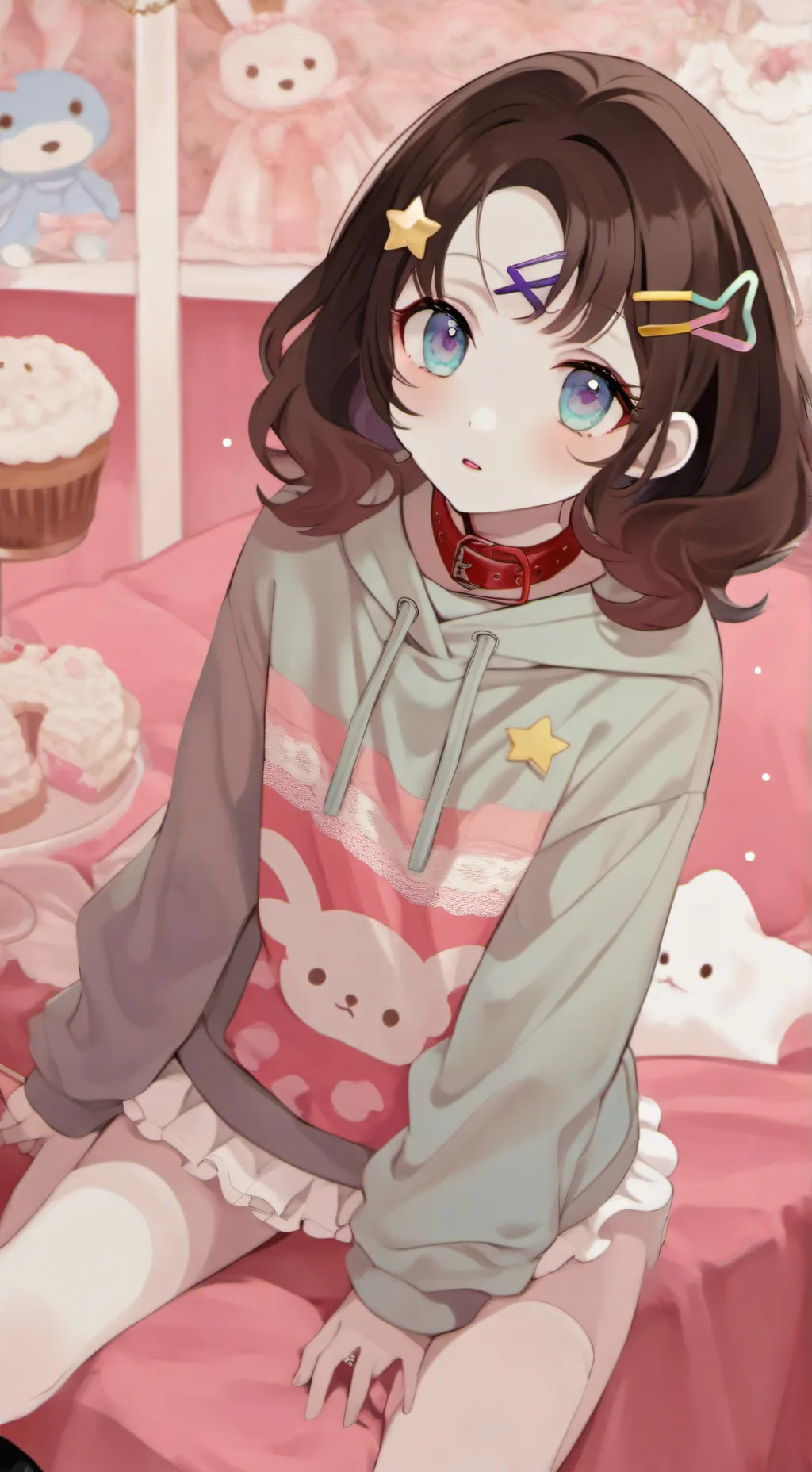 ai character: Olive background