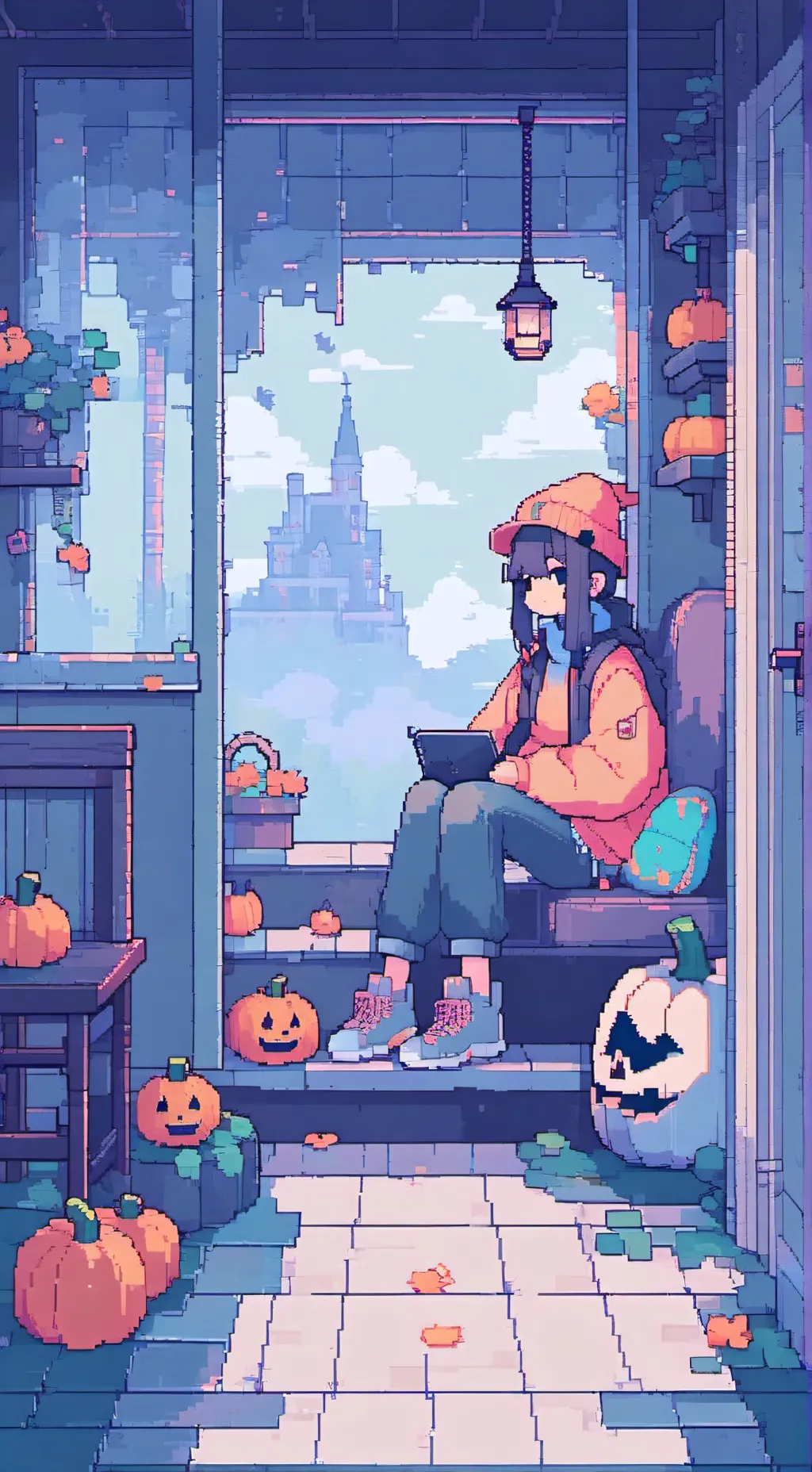 ai character: Dw Halloween 🎃🎃 background