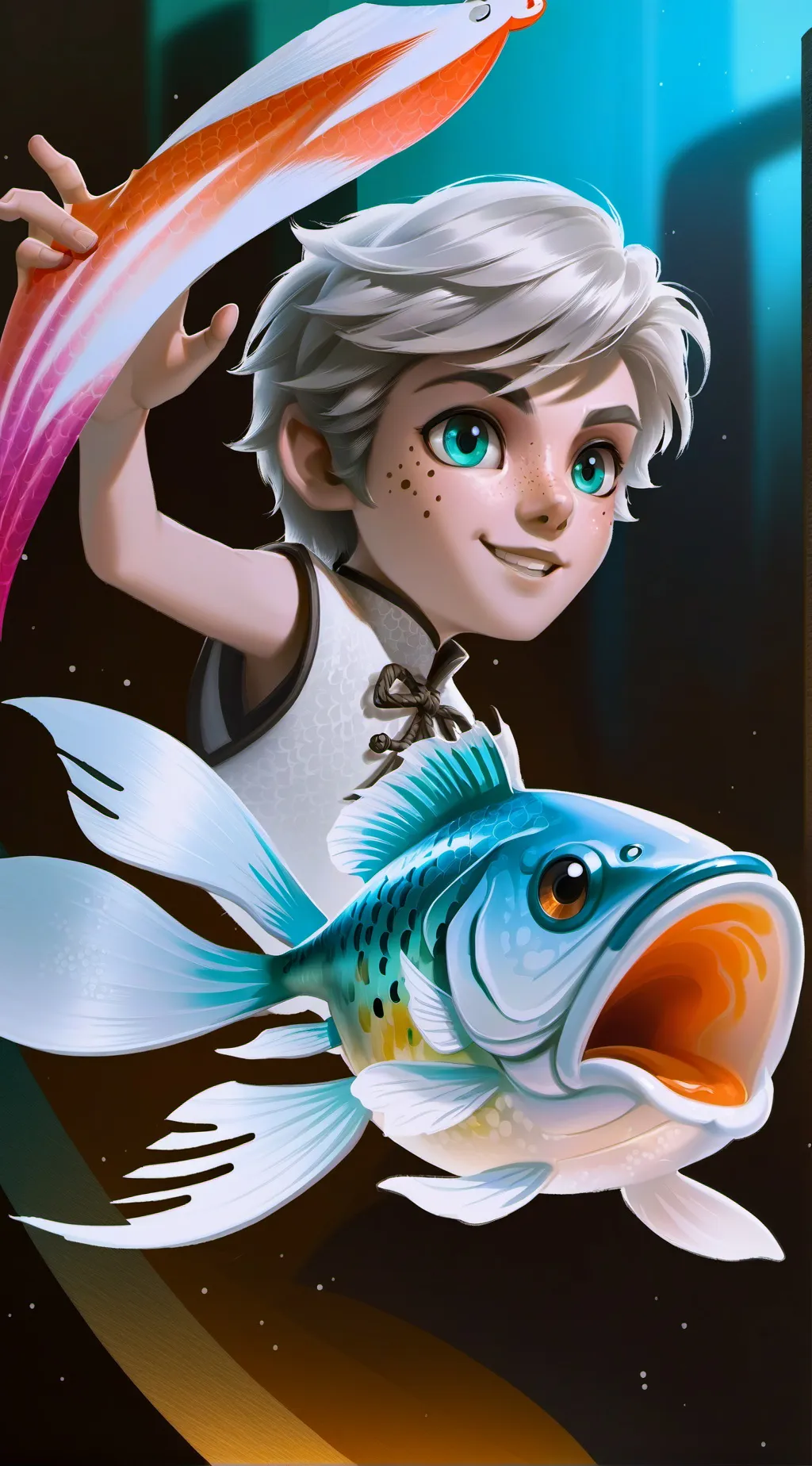 ai character: Speckled Trout Spirit background