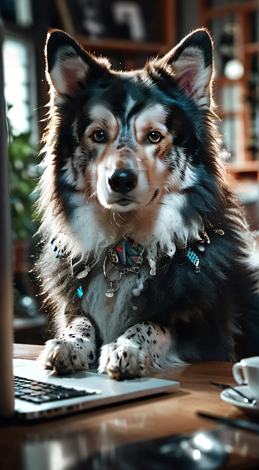 ai character: Hashtag background