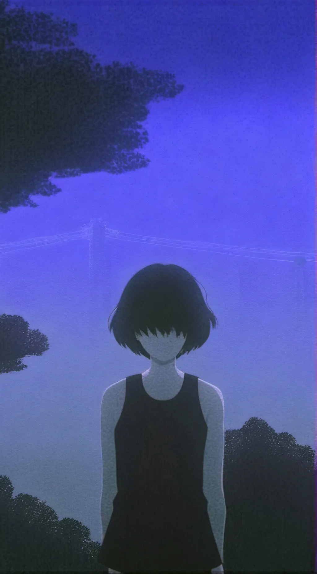 ai character: The silence  background