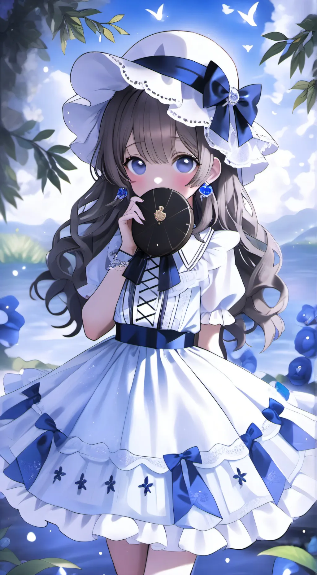 ai character: Cute girl background