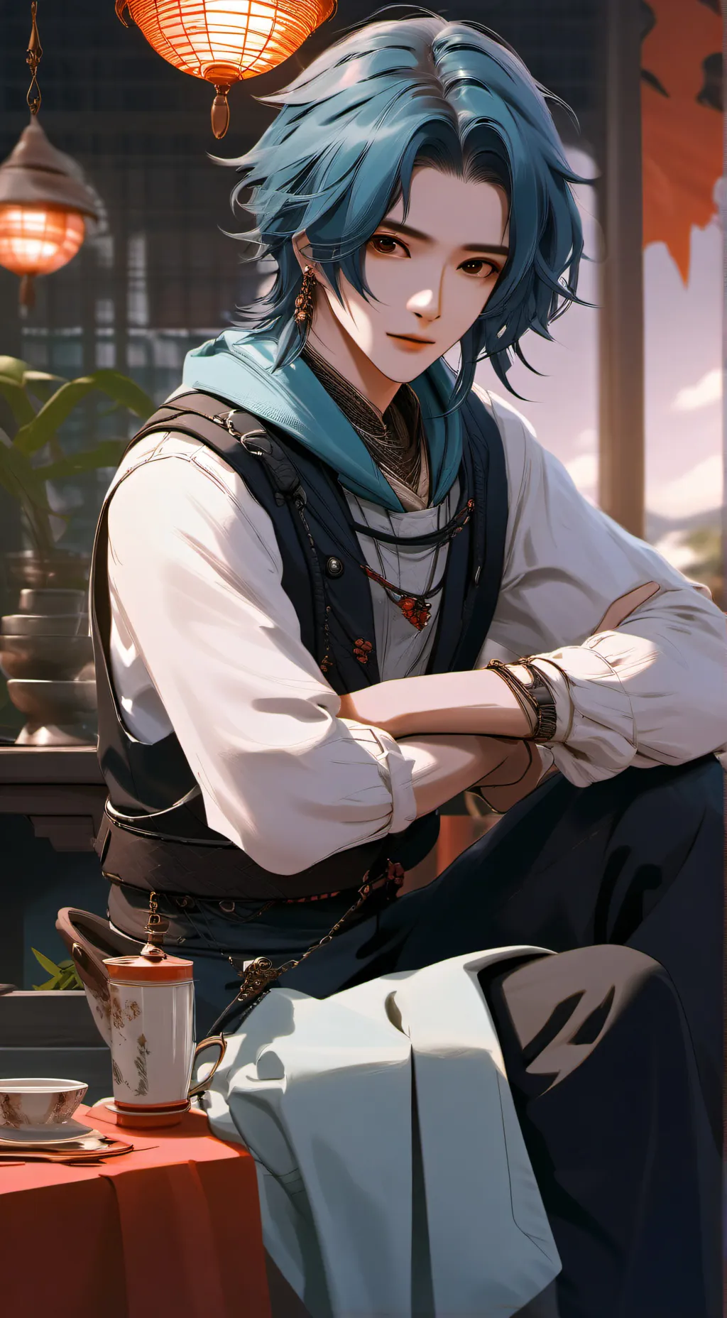 ai character: school life background