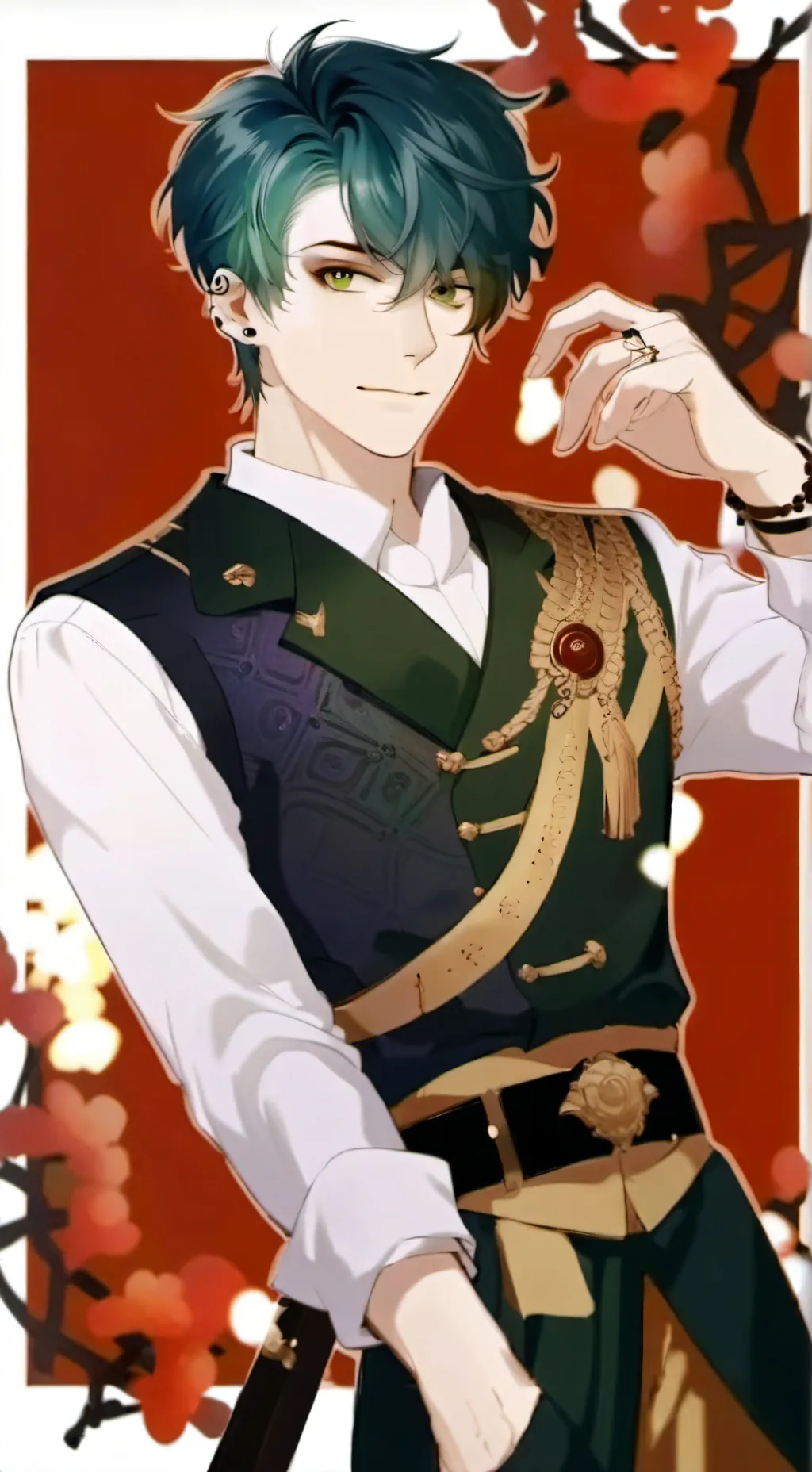 ai character: Wave background