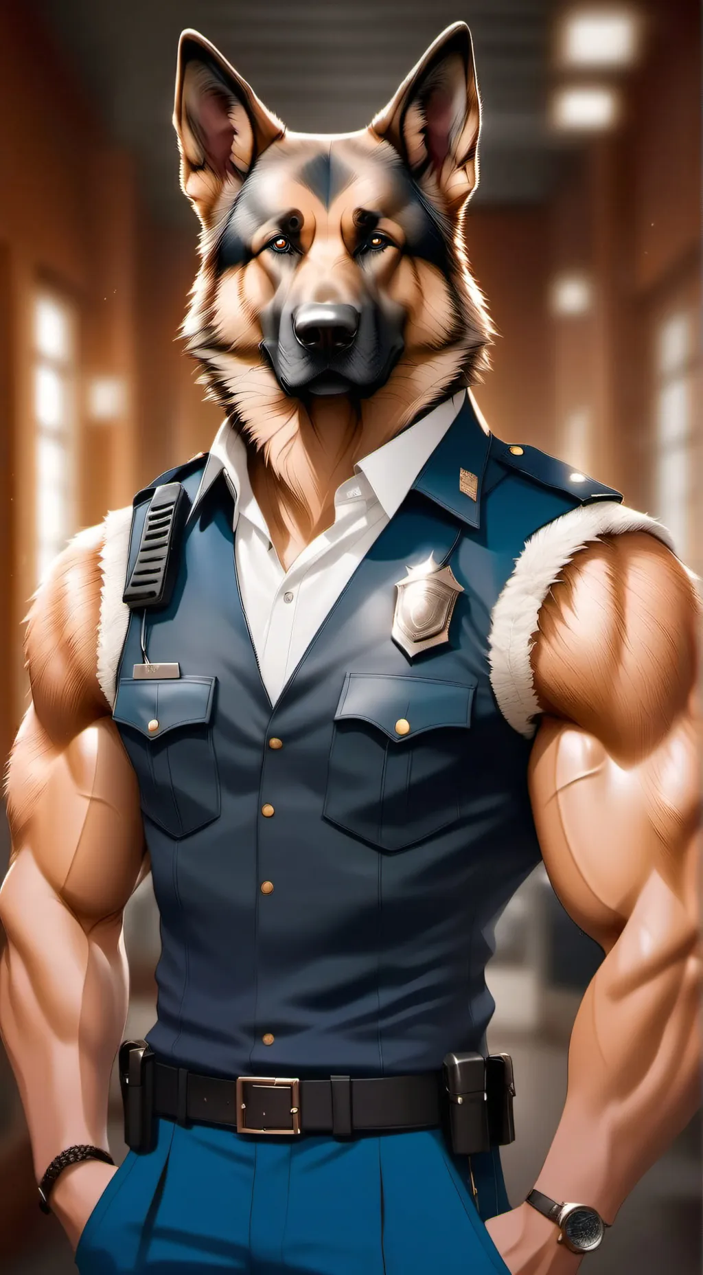 ai character: Officer Barkley background
