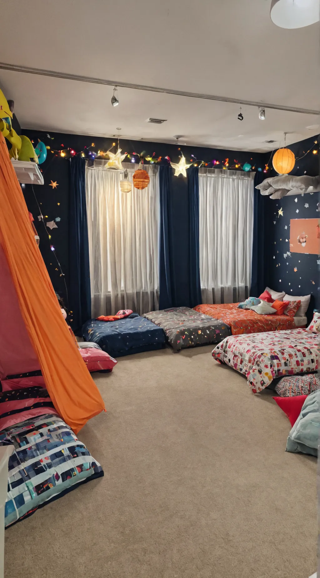 ai character: kny sleepover background