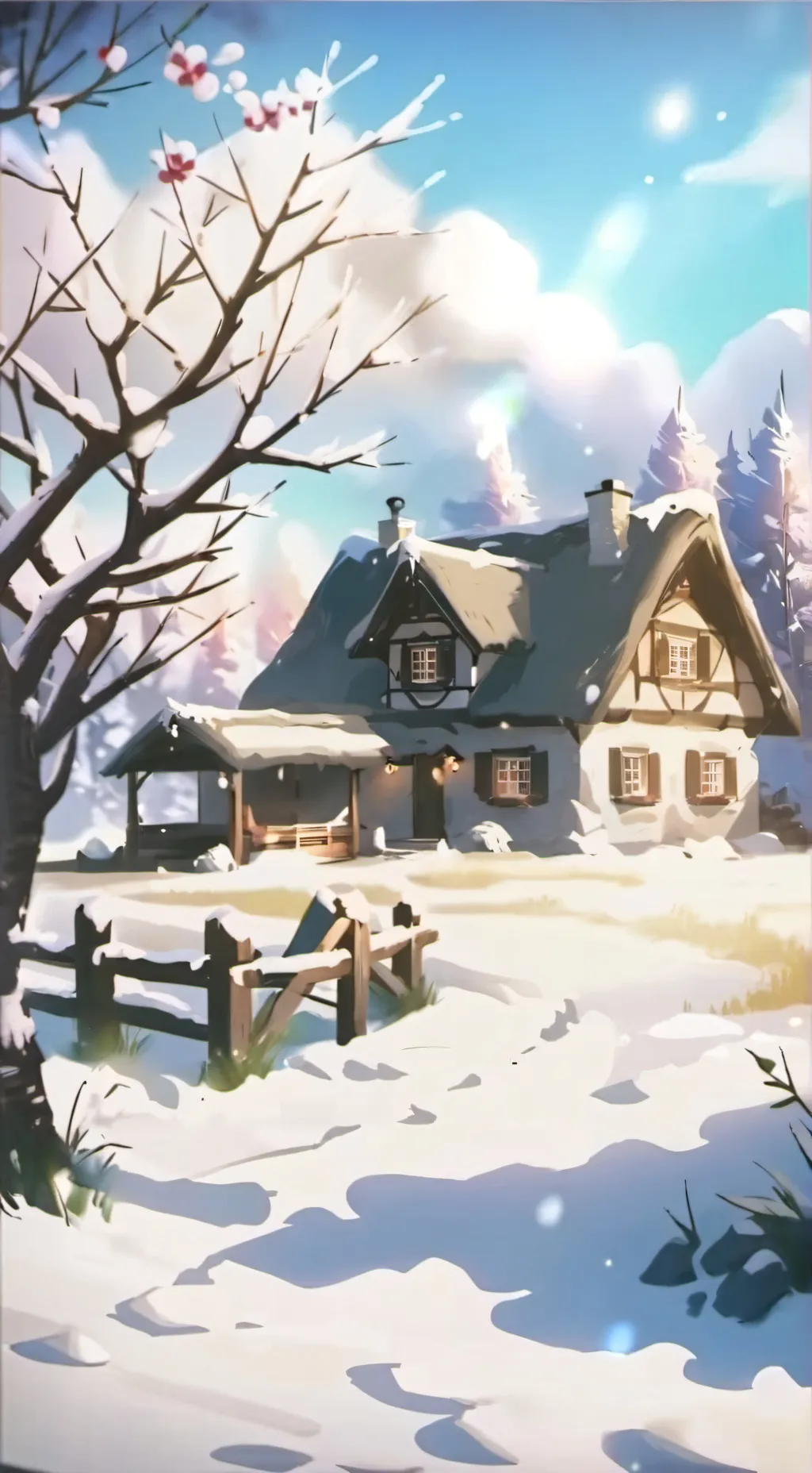 ai character: Mha cold day background