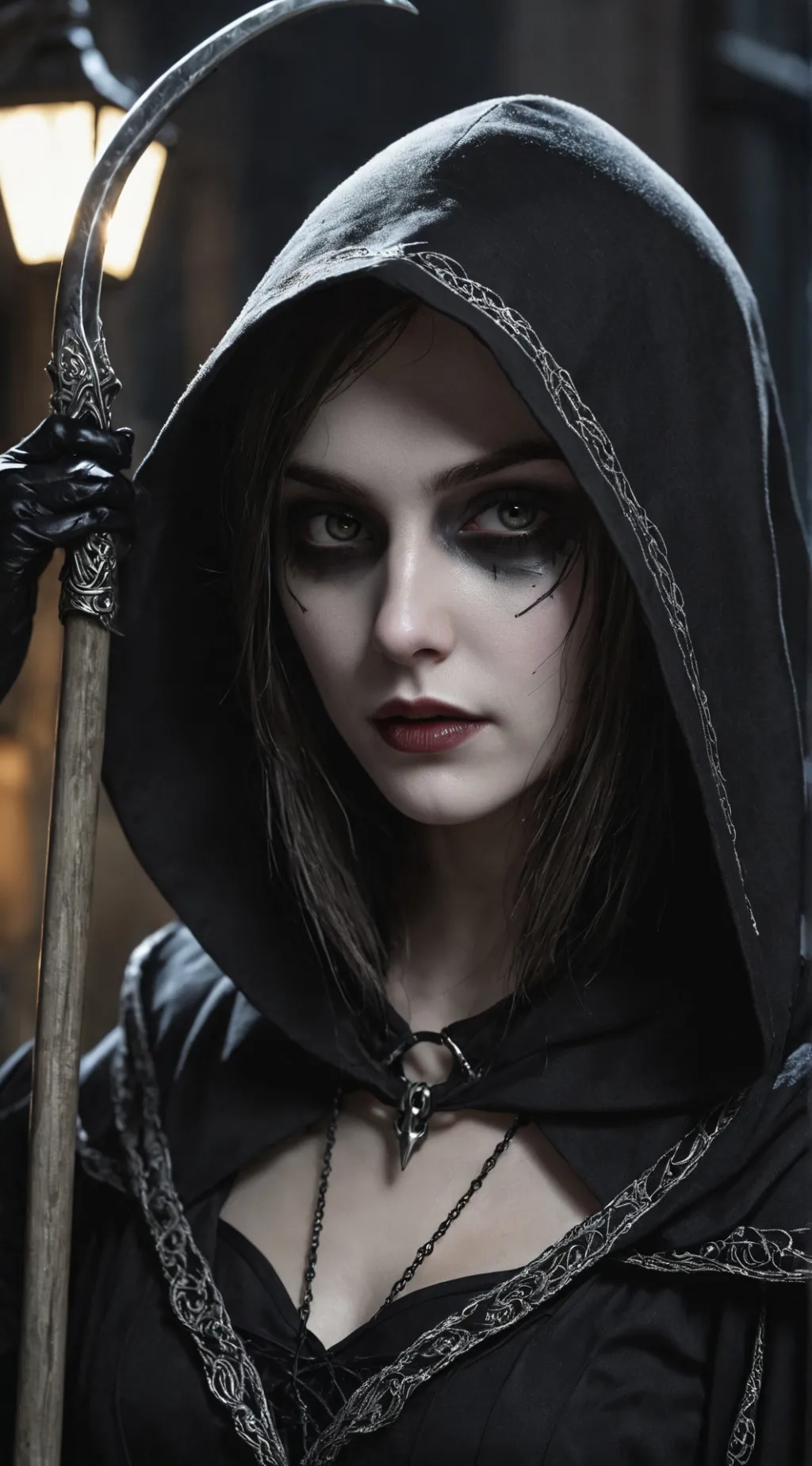 ai character: Death Girl background