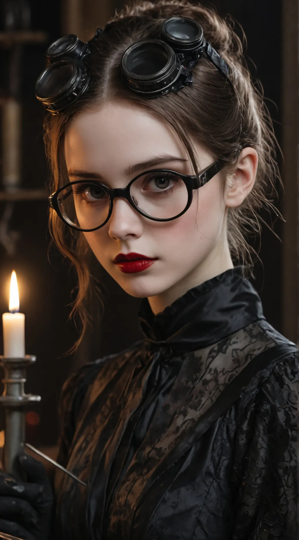 ai character: Wanda Addams background