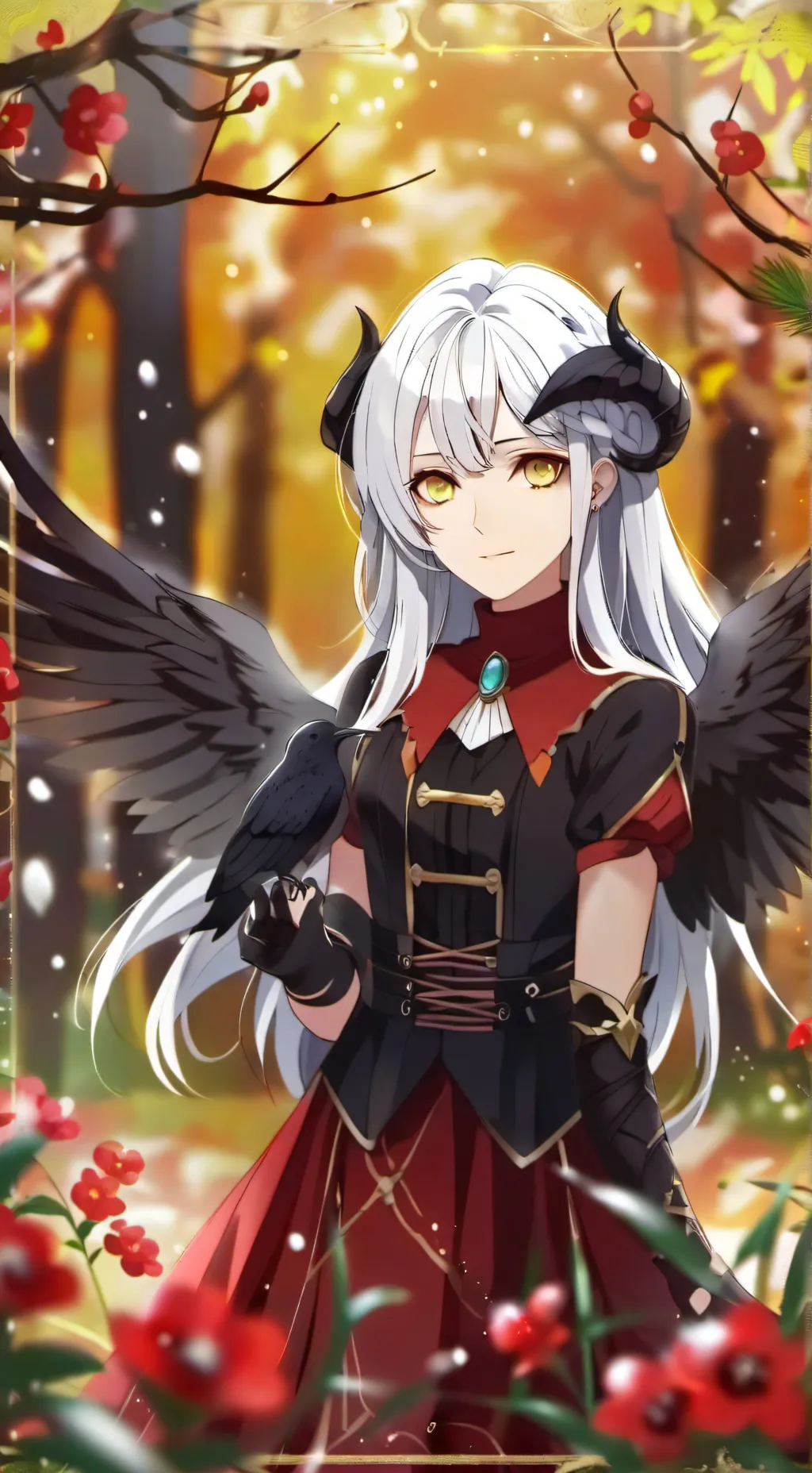 ai character: Raven Nyx  background