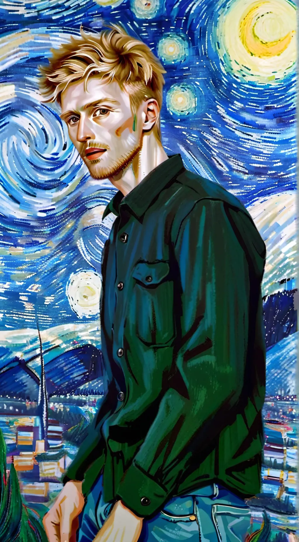 ai character: Sniff Sniff Advent background