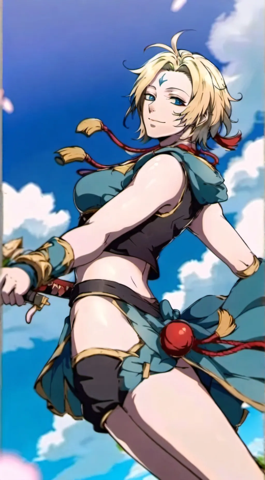 ai character: Kaiser fêmea background