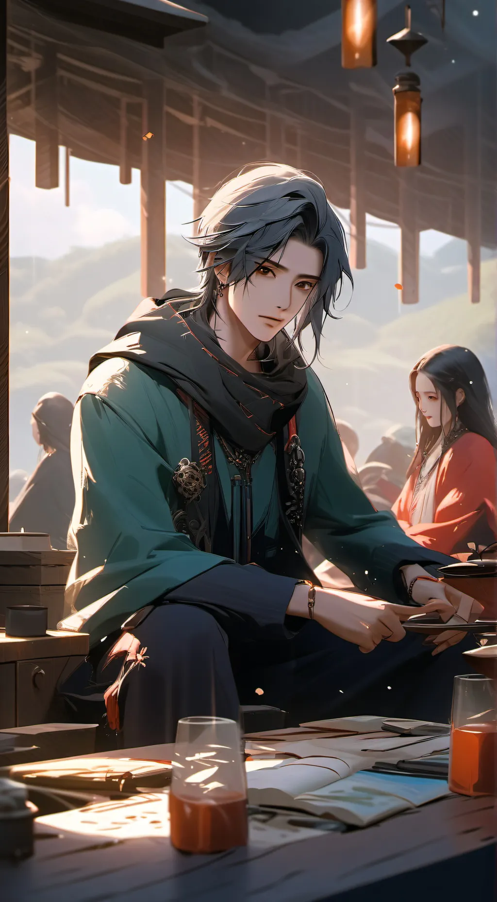 ai character: Peter  background