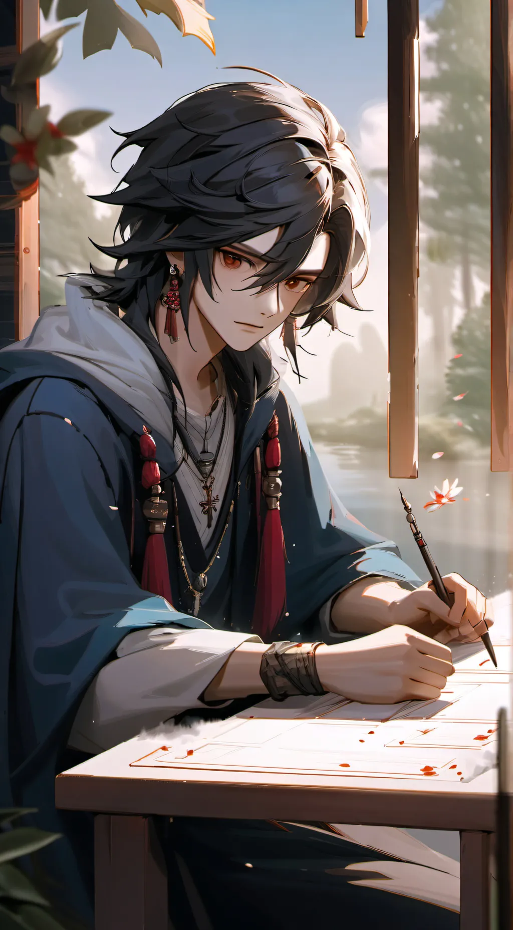 ai character: Leo background