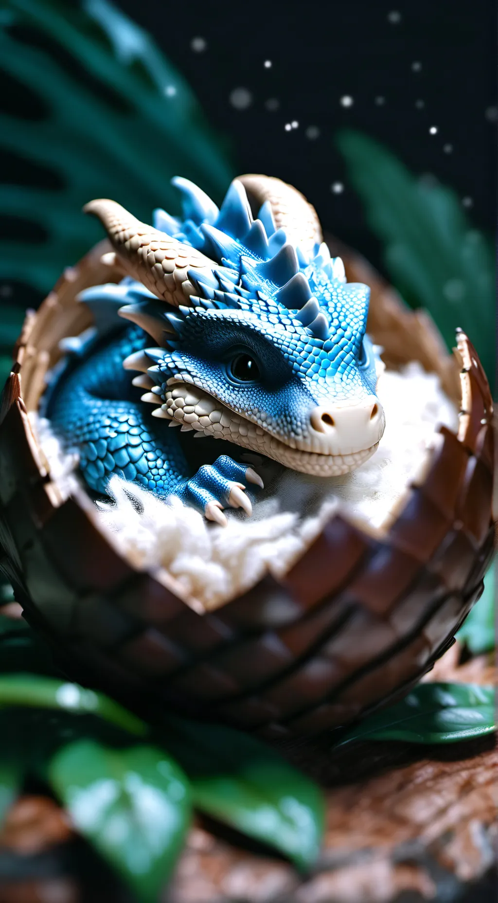 ai character: baby dragon background