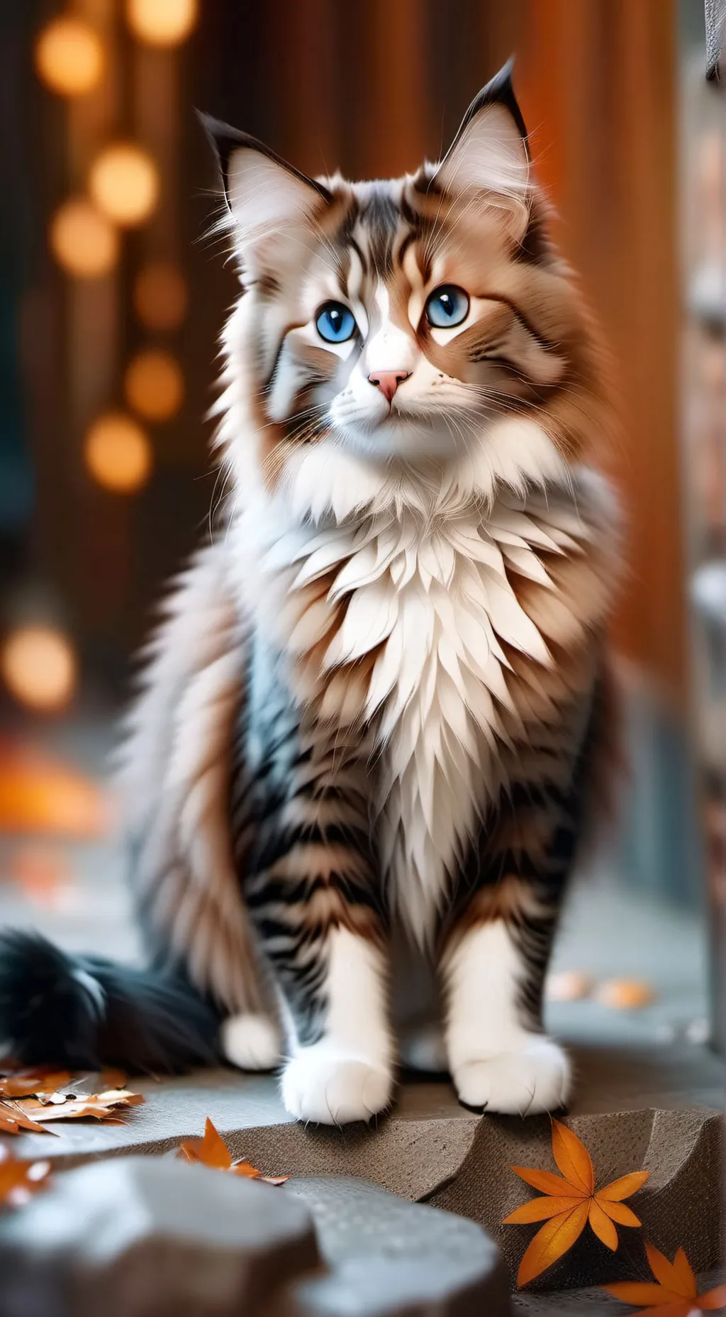 ai character: just a normal cat  background