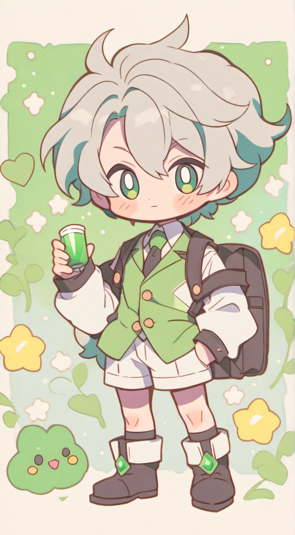 ai character: Fruitcakefunny background