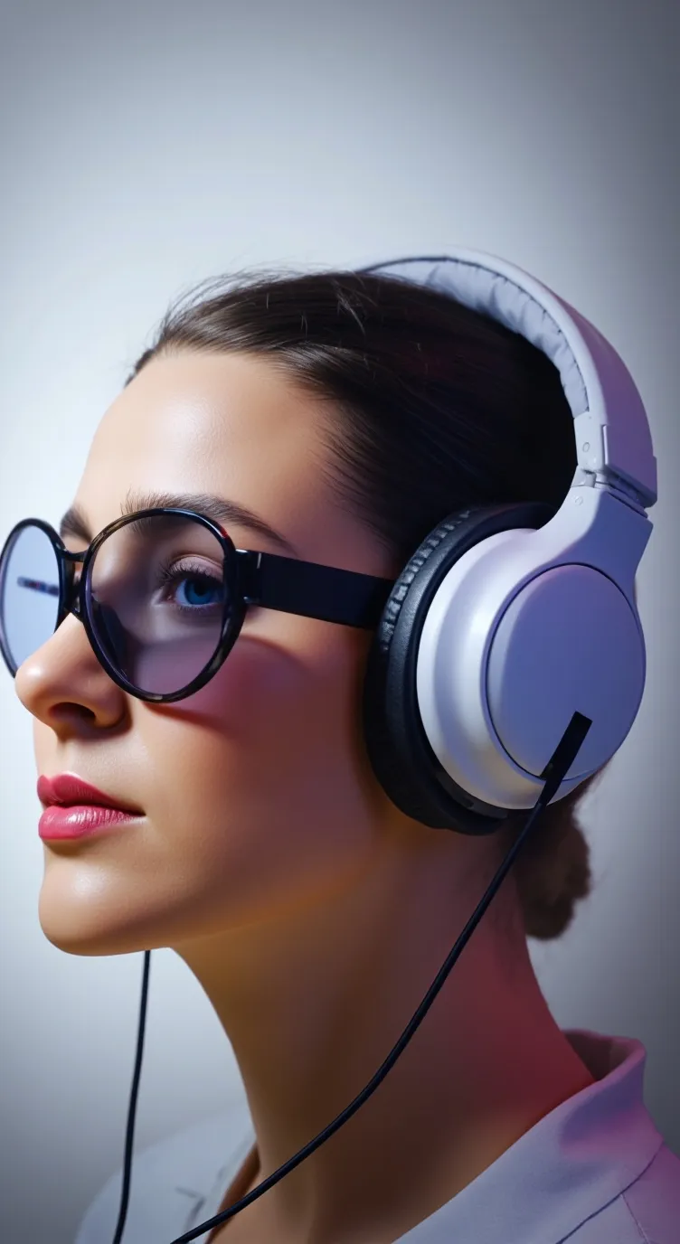 ai character: Headphones 🎧 background