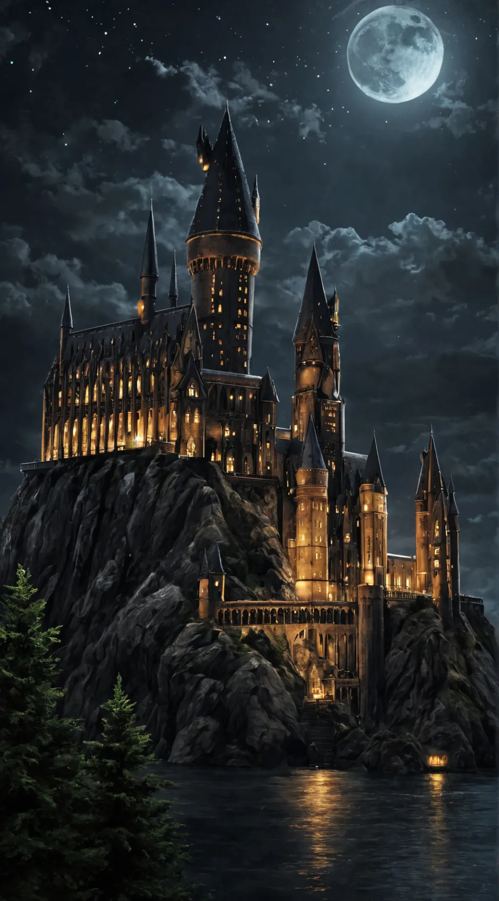 ai character: Hogwarts background