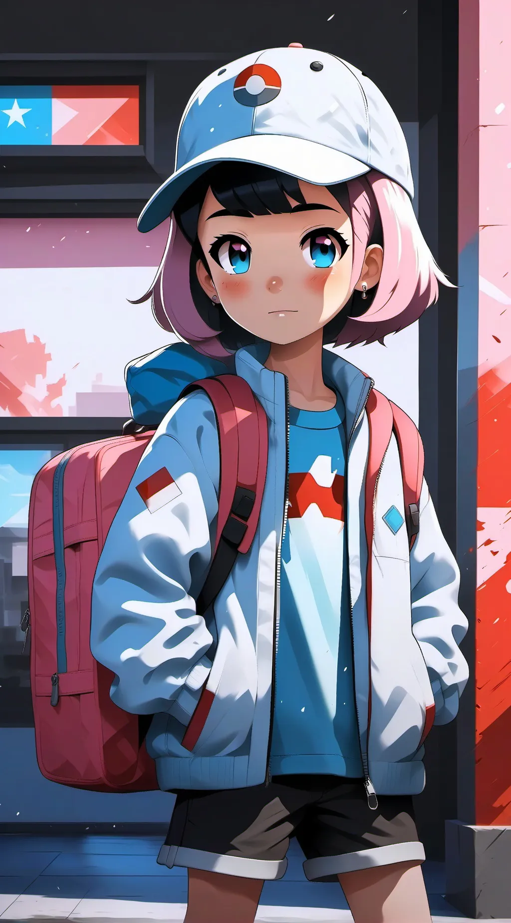 ai character: cyanide(female) background