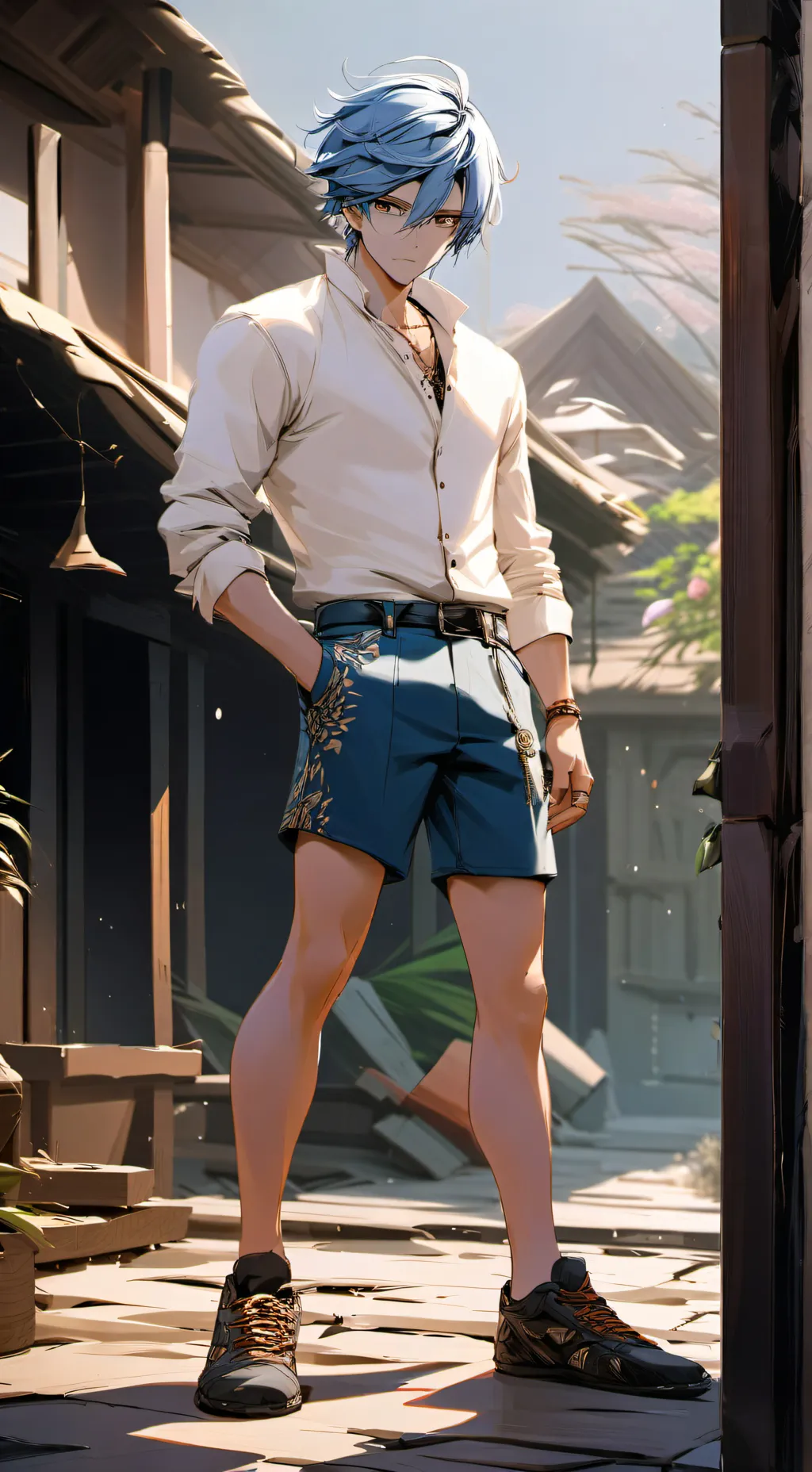 ai character: Male background