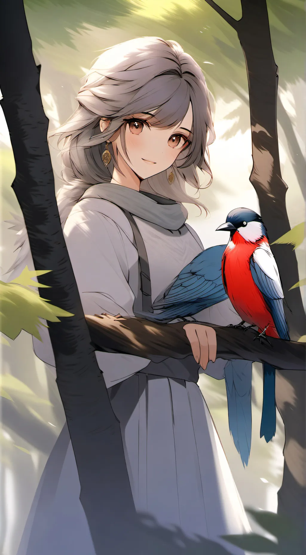 ai character: Luna background