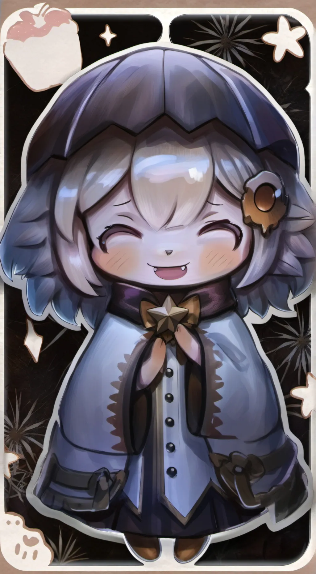 ai character: Starry background