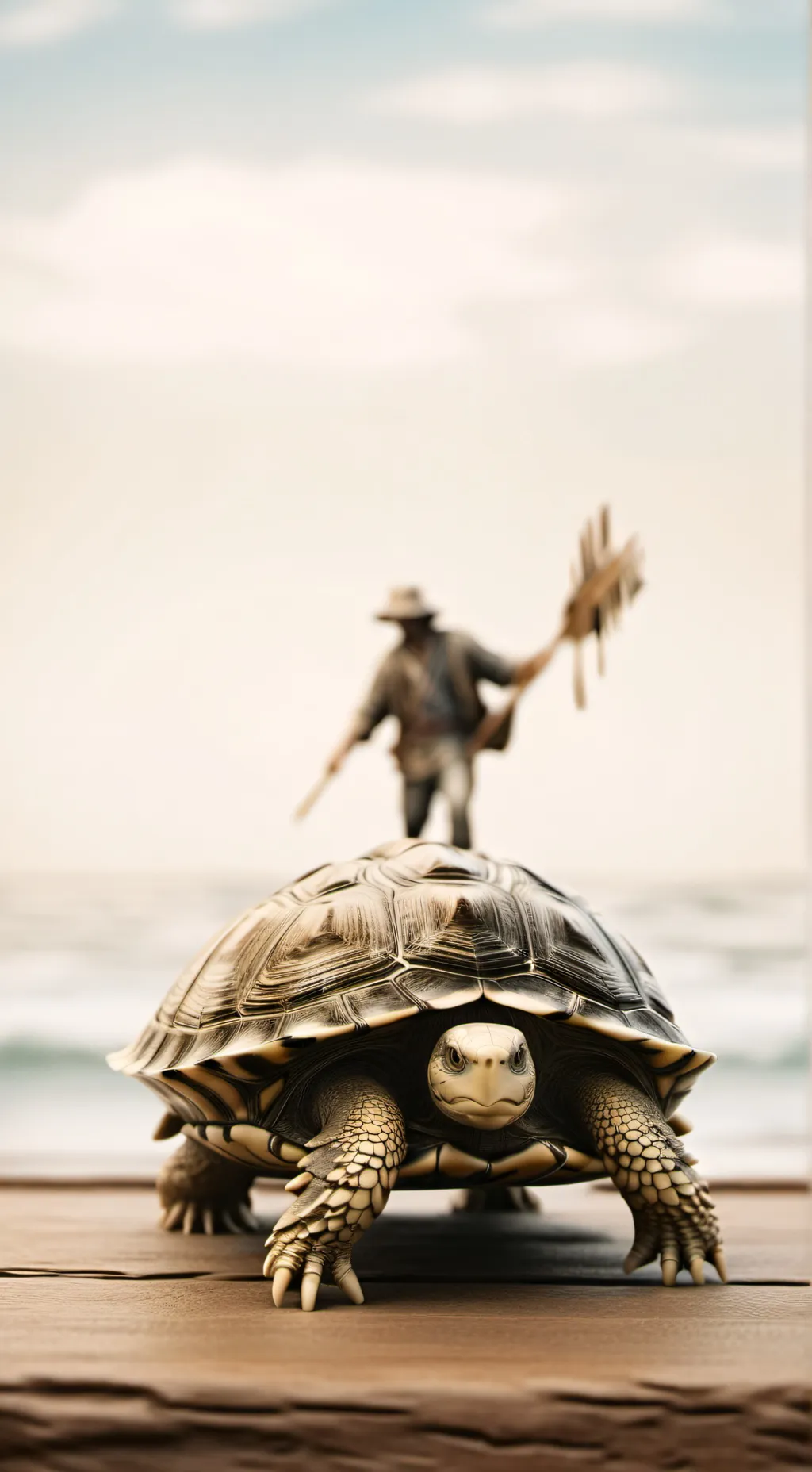 ai character: chasseur de tortue background