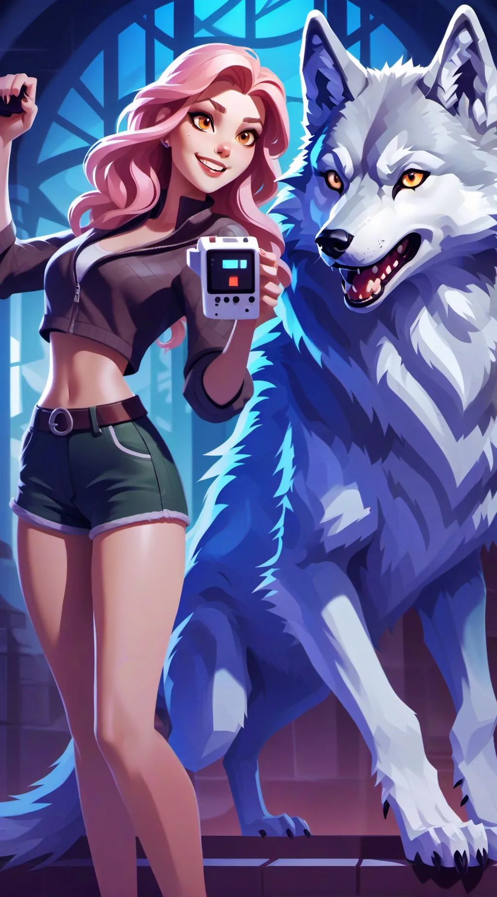ai character: bella the wolf background