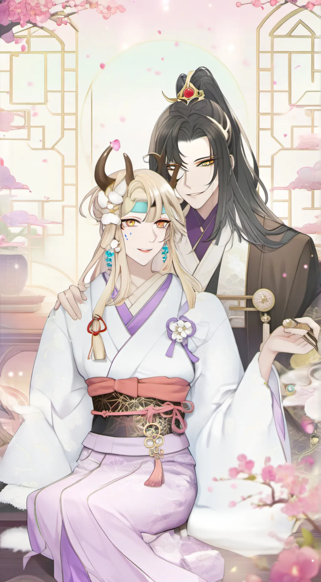 ai character: Ayame and Tatsuya background