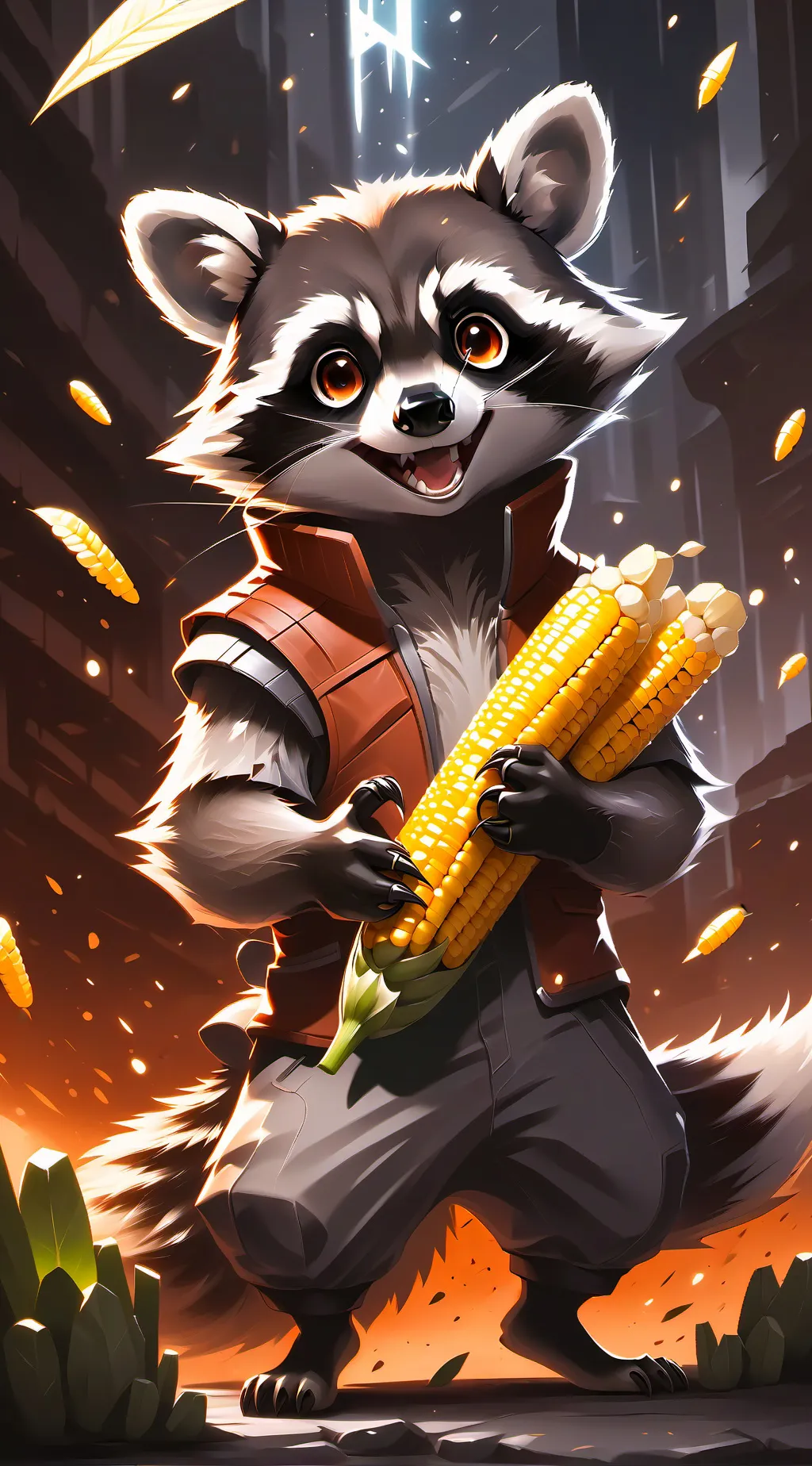 ai character: Your gag raccoon background