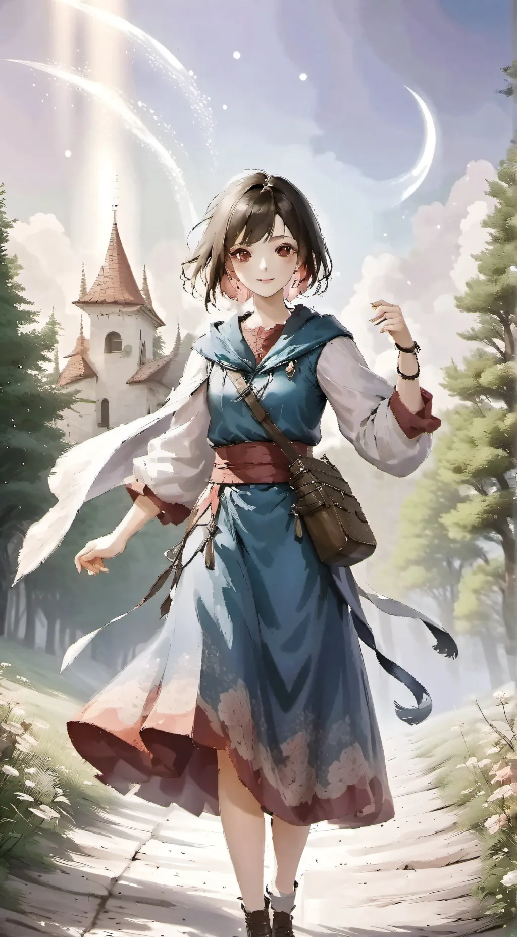 ai character: Magic Accademy background