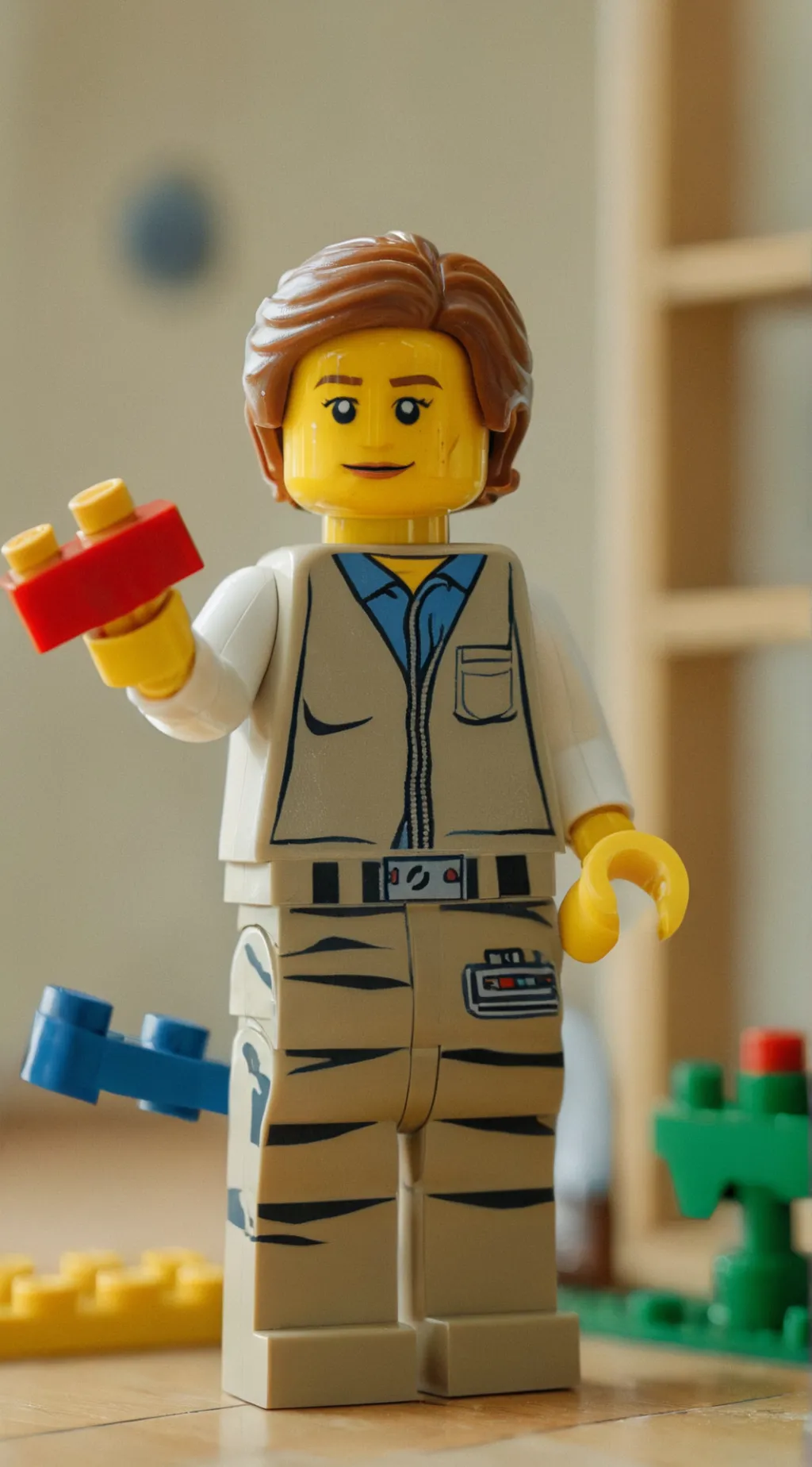 ai character: Sprunki in lego  background