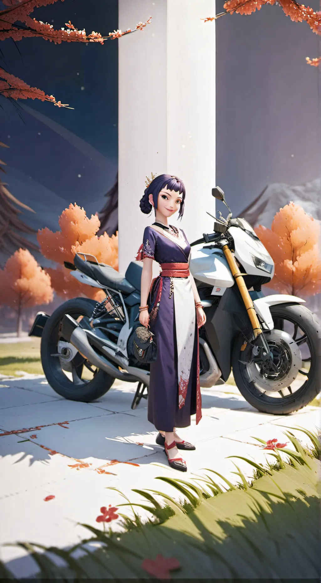 ai character: ZOEY X U background