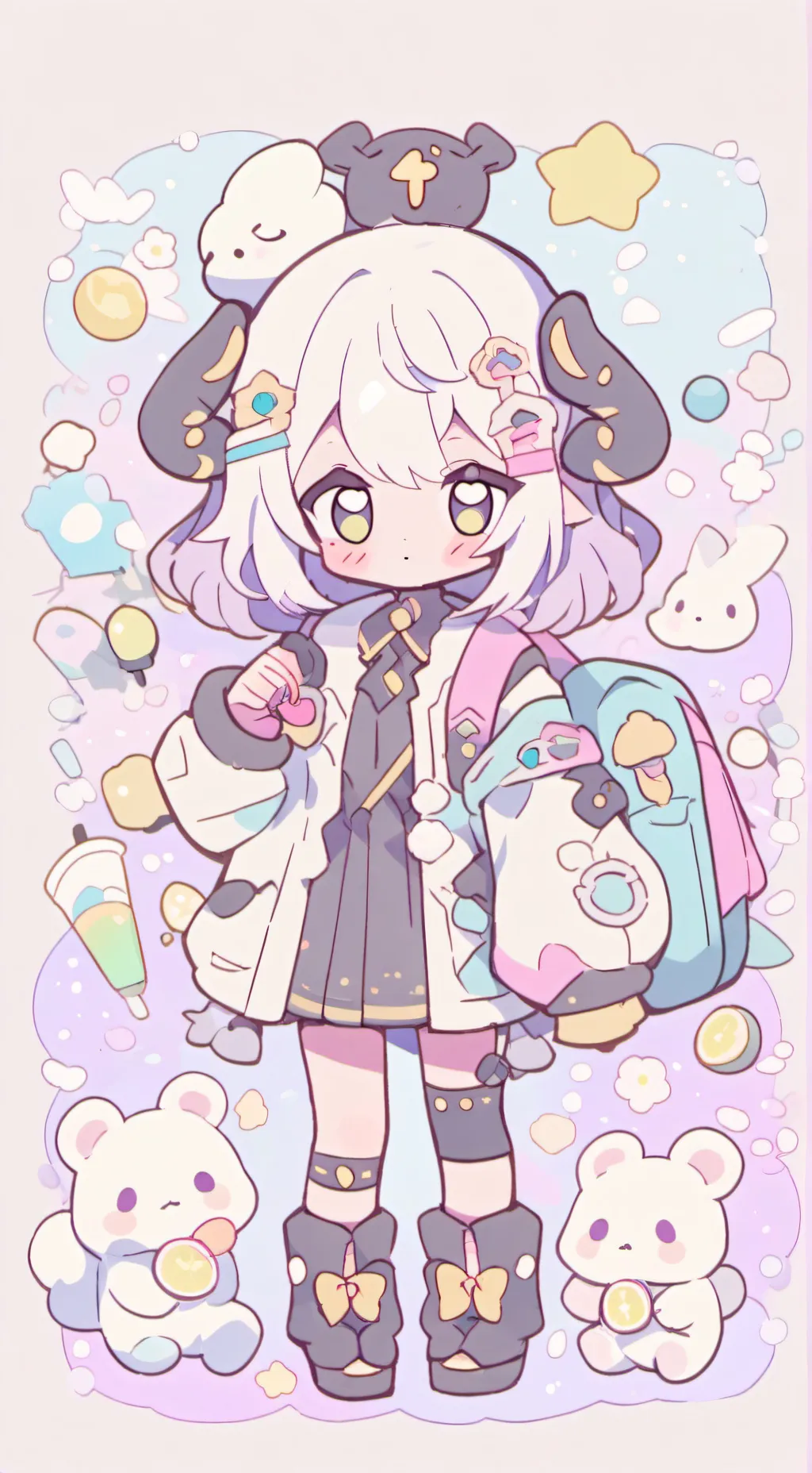 ai character: Sara x Rosel.>:) background