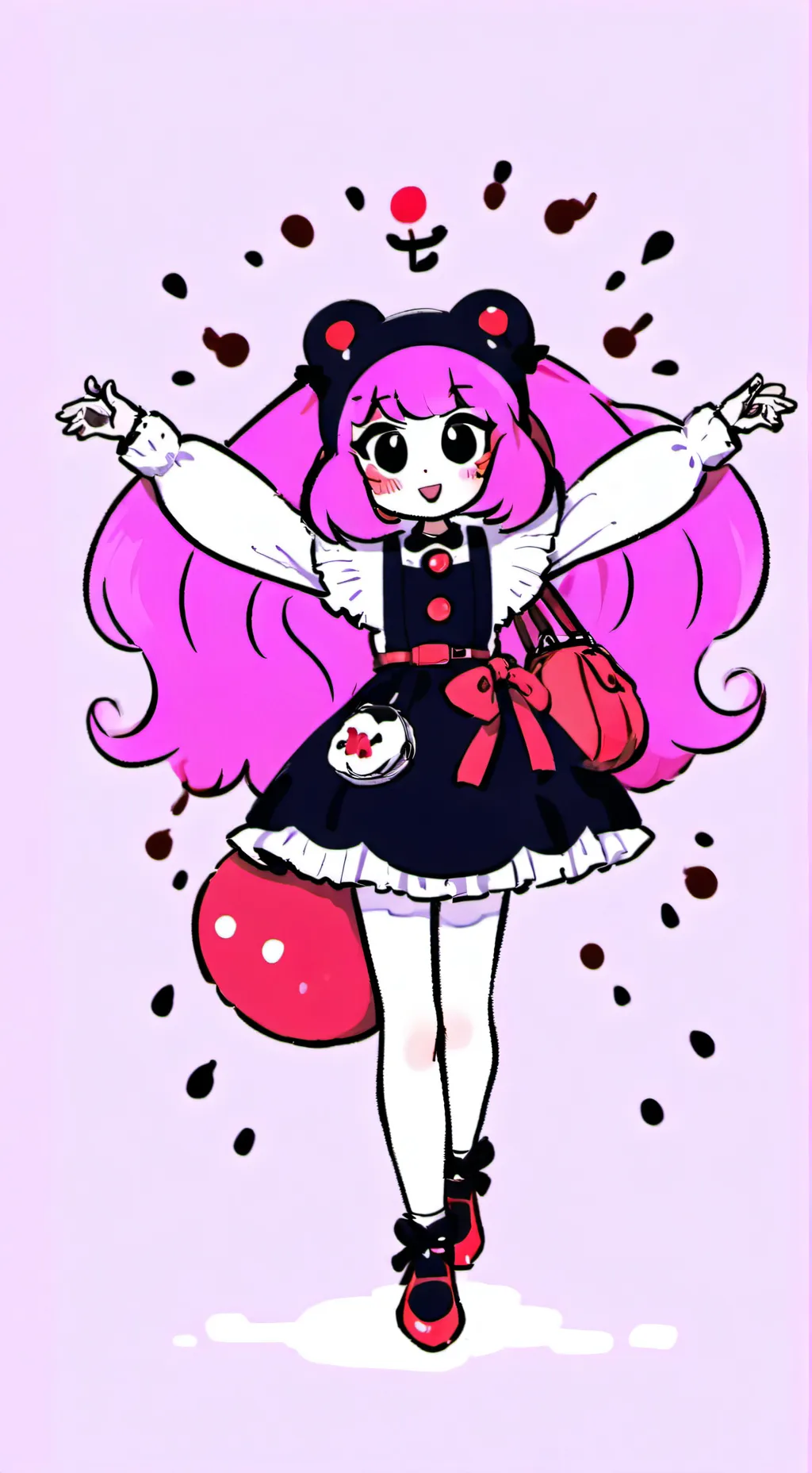 ai character: Cattie🐱🍭 background