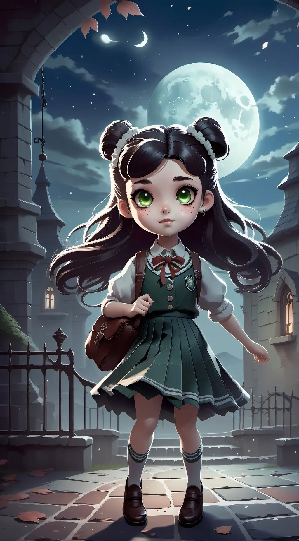 ai character: Old time Mha  background