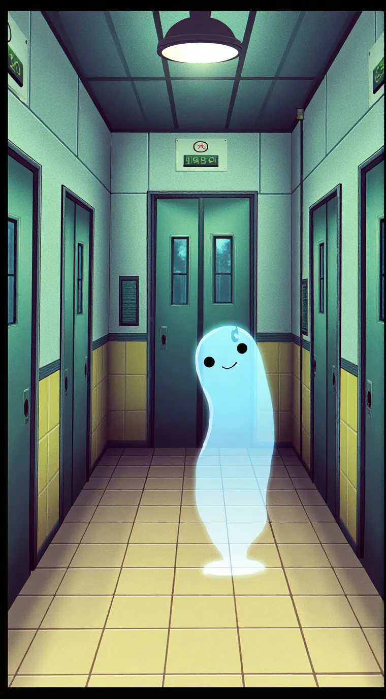 ai character:  The Nice Ghost 🩷 background