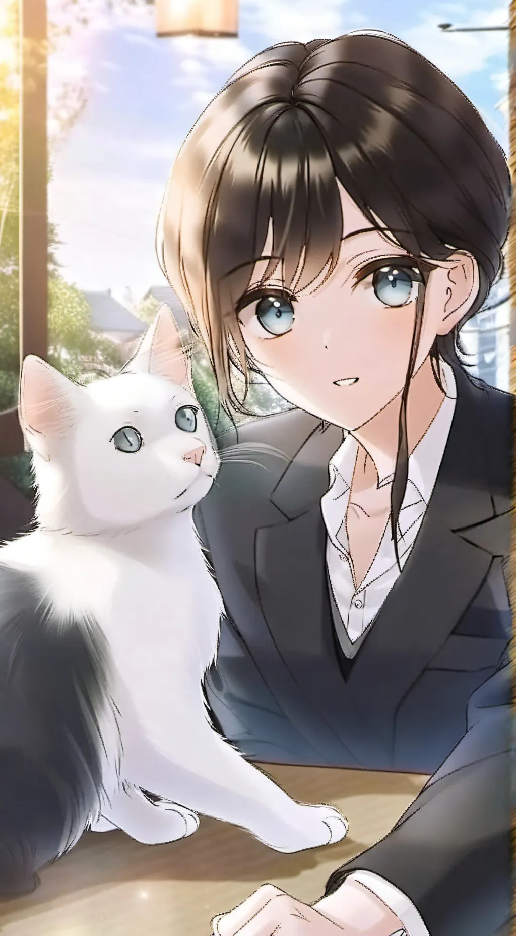 ai character: sakura❤️ background