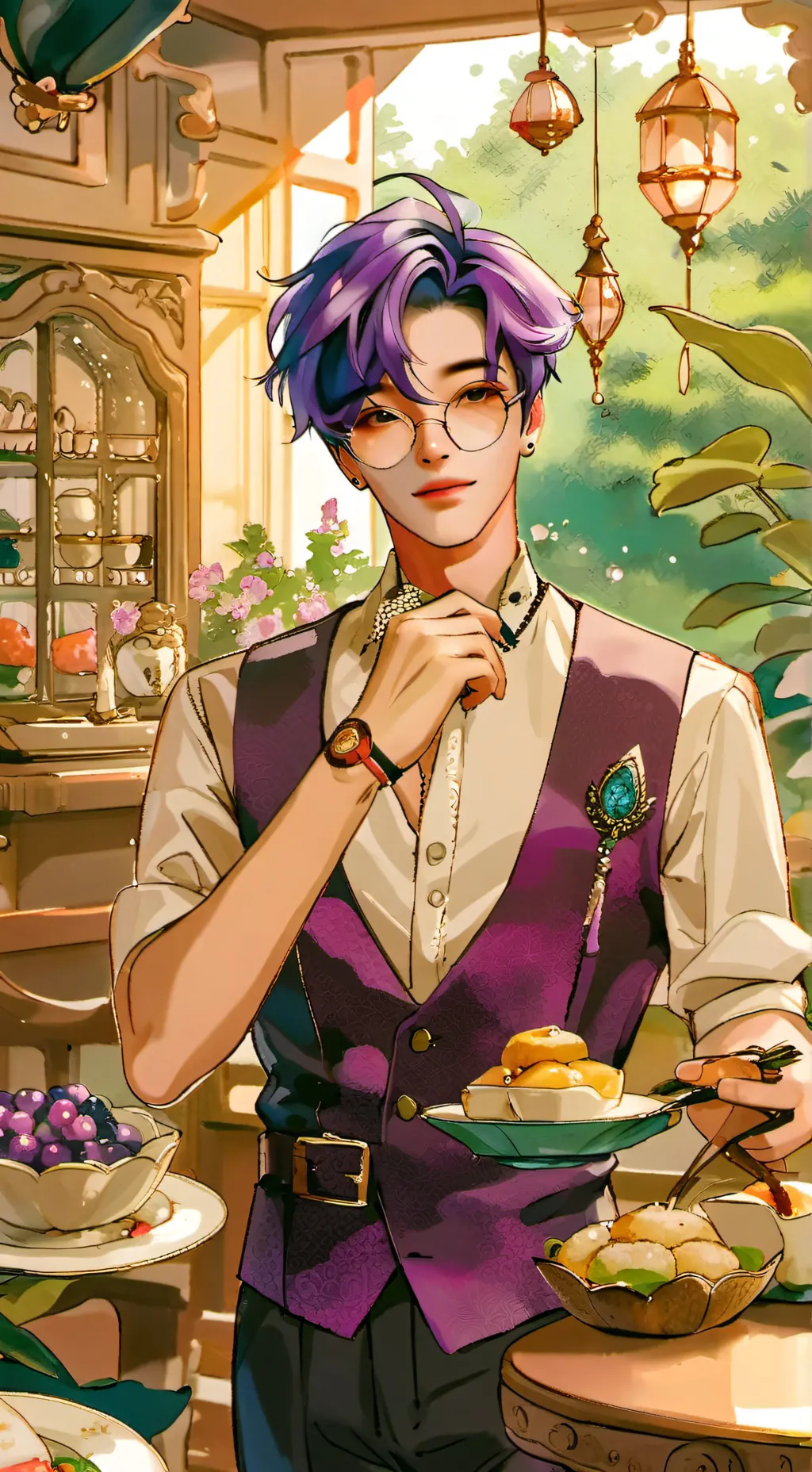 ai character: Mystery background