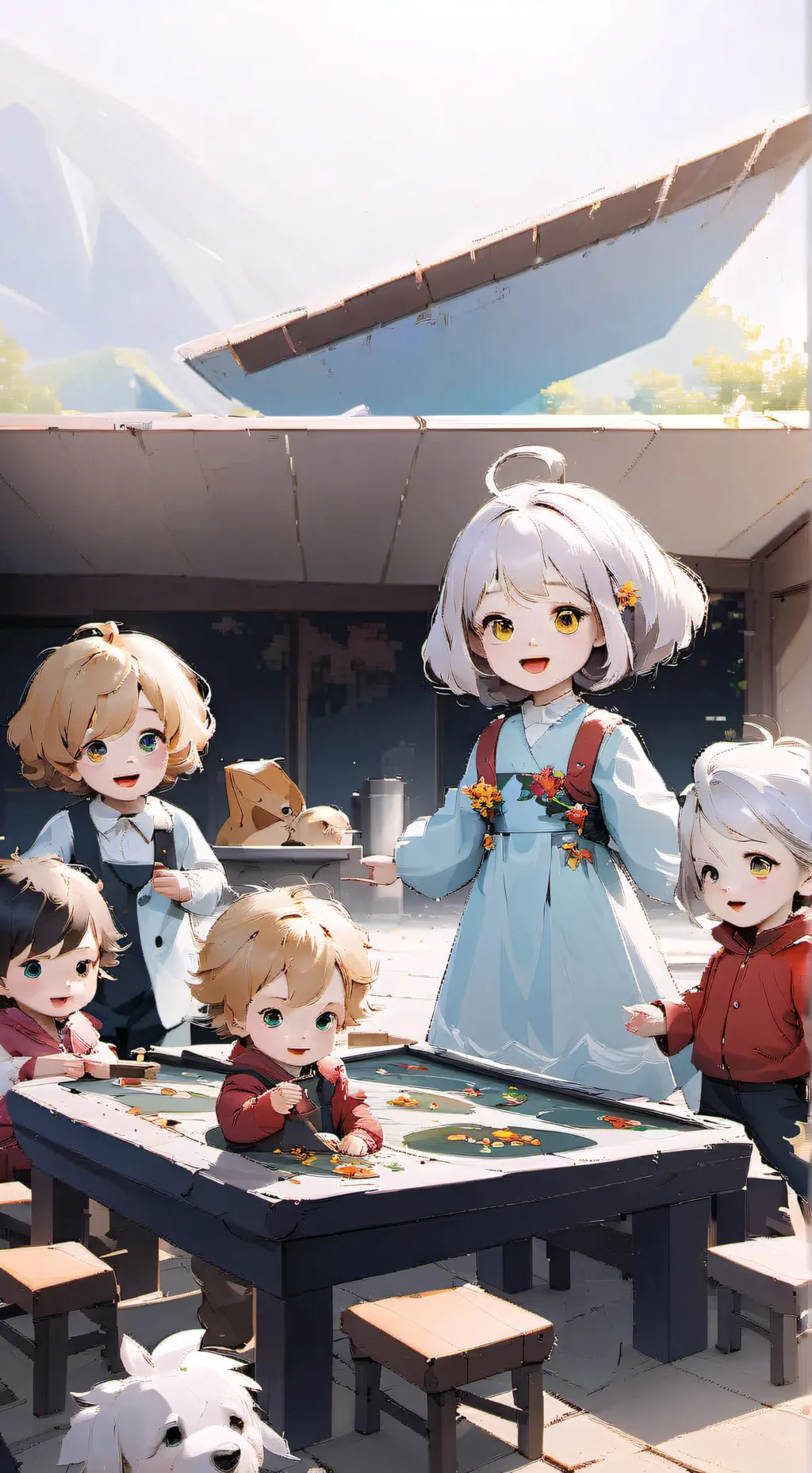 ai character: Total drama Babies background